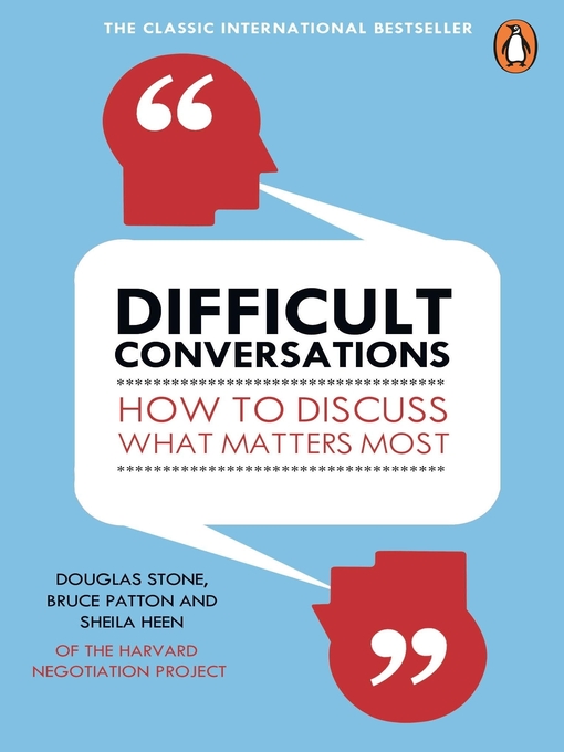 Title details for Difficult Conversations by Bruce Patton - Wait list